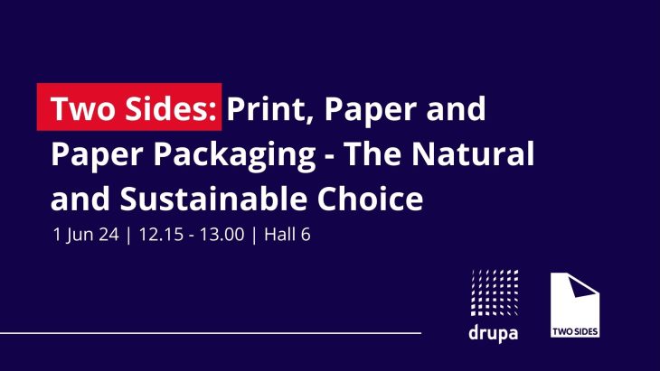 Two Sides en drupa | Sustainable Paper Packaging & Print | TwoSide
