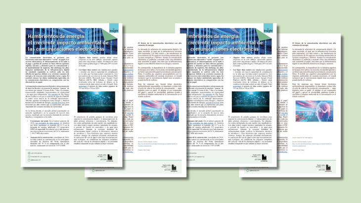 Nuevo Fact Sheet alerta sobre el impacto de las comunicaciones electrónicas | Sustainable Paper Packaging & Print | TwoSide