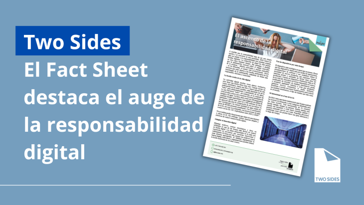 El Fact Sheet destaca el auge de la responsabilidad digital | Sustainable Paper Packaging & Print | TwoSide